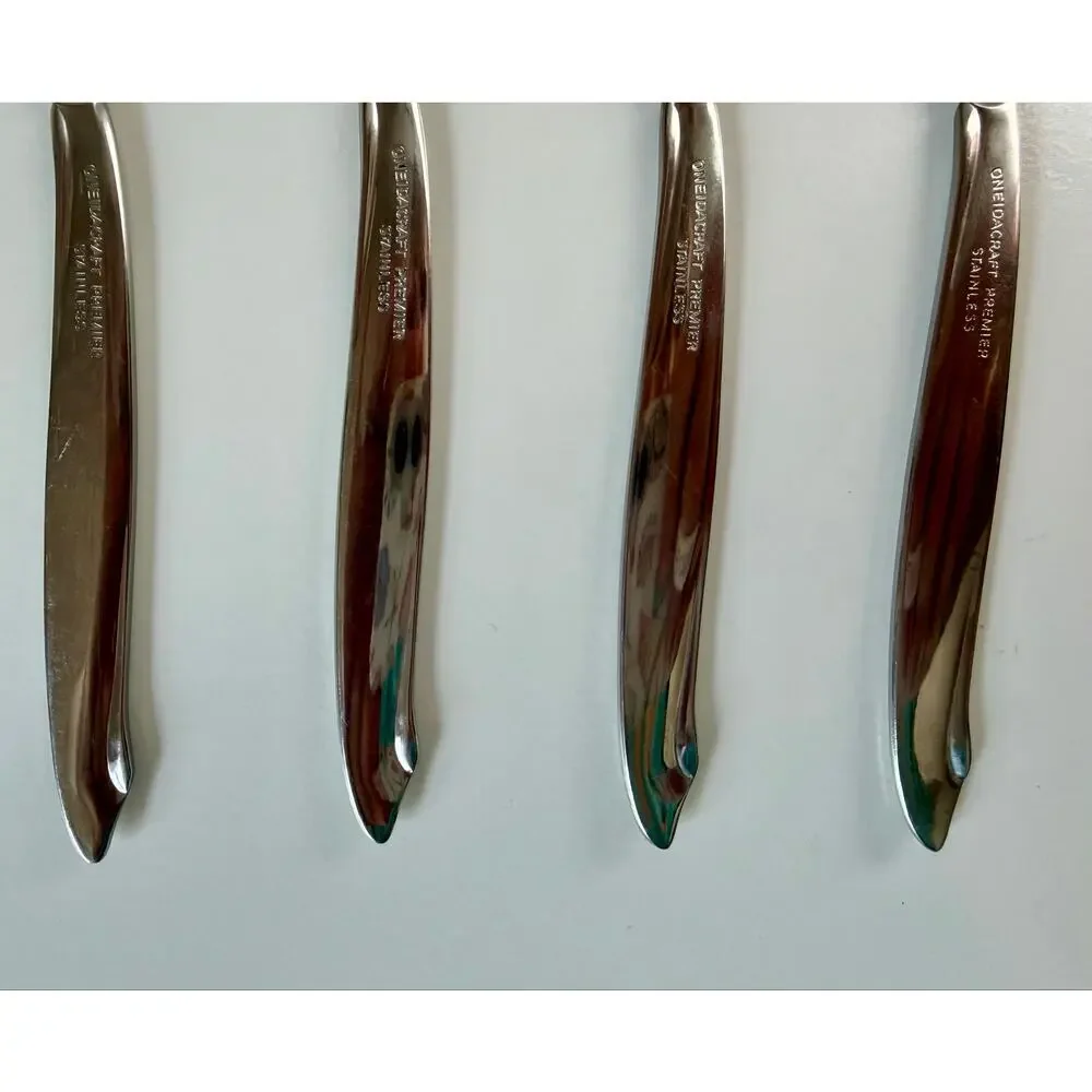 Oneida Shoreline Oneidacraft Glossy Salad Fork Set of 4
